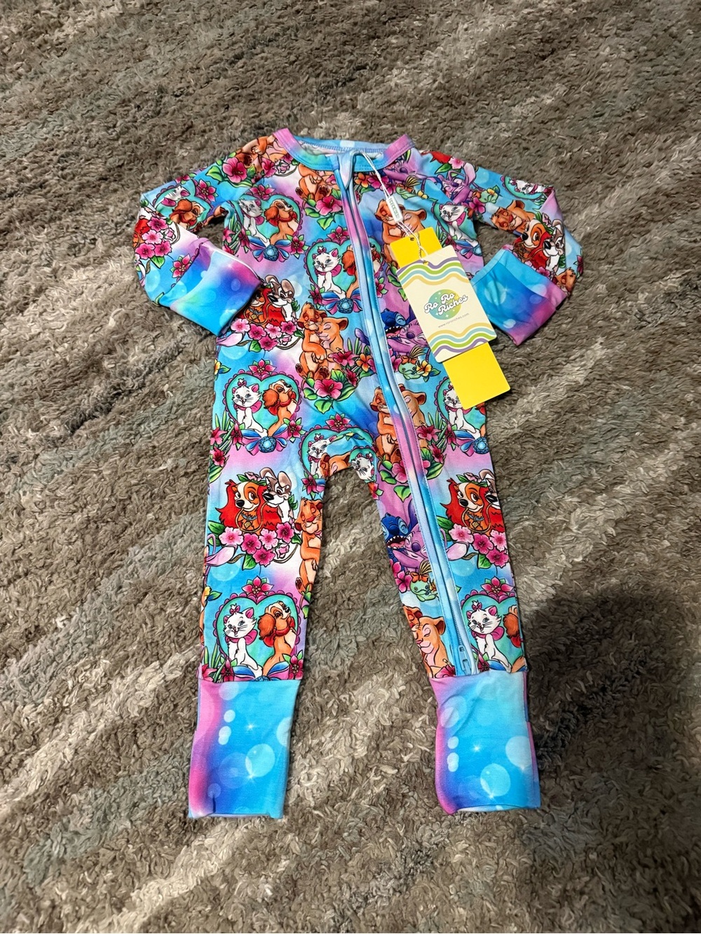 0/3 Little Loves Bamboo Zippy *New with Tags*